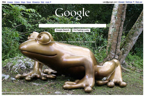 Google’s custom background image