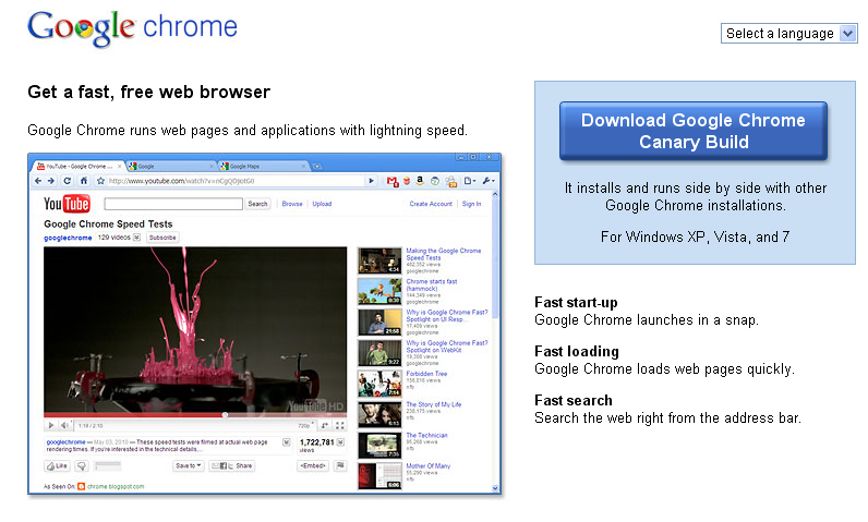 google chrome canary vs google chrome